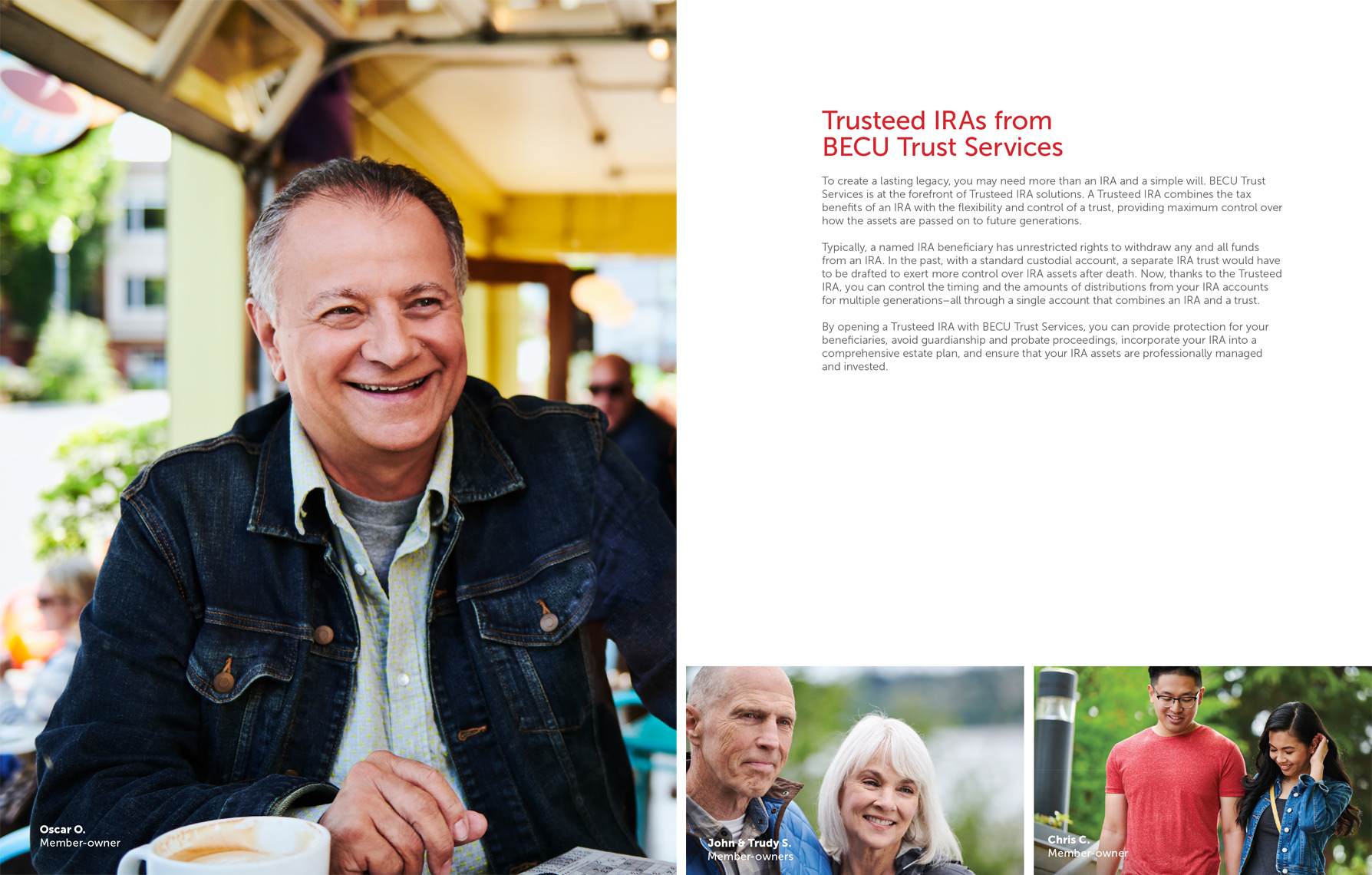 advertising campaign photos for BECU