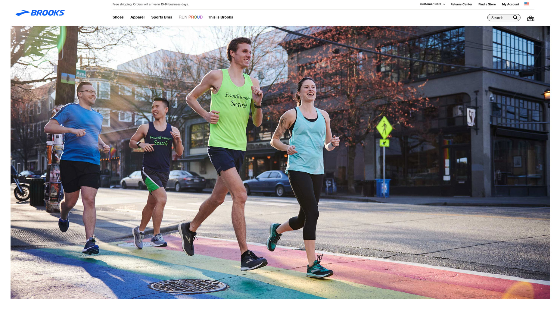 Brooks Frontrunner Homepage photography by Amos Morgan
