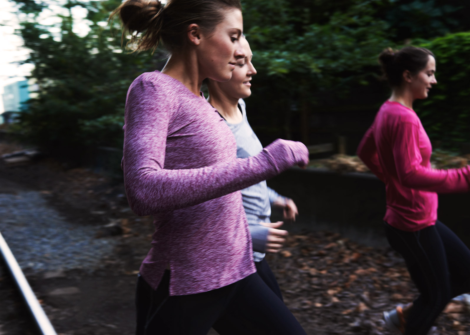 Group Run for Oiselle brand photo shoot
