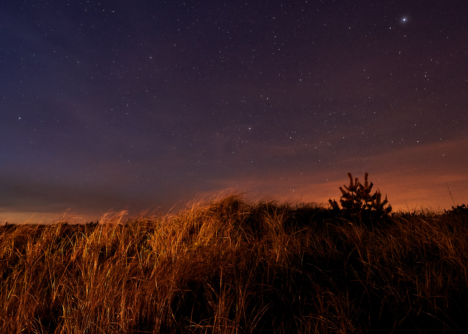 Night landscape photography